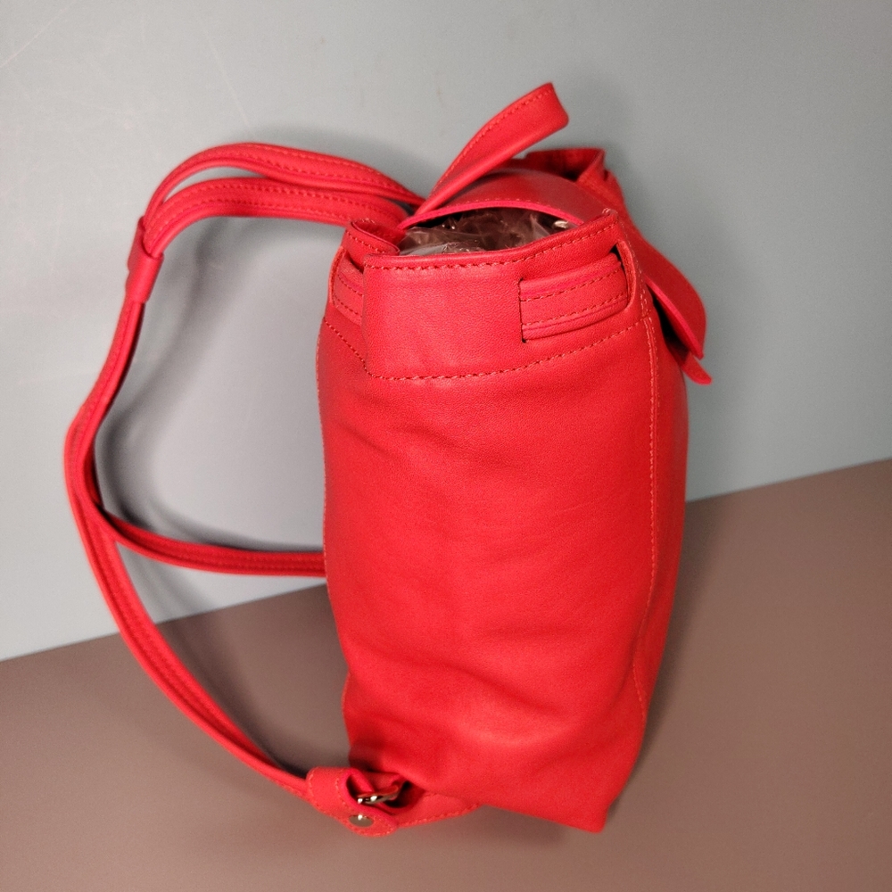 Longchamp Pink Leather Backpack - Picture 4 of 16